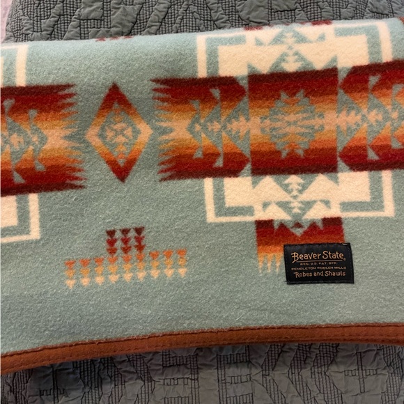 Pendleton Bedding Chief Joseph Crib Blanket In Aqua Poshmark